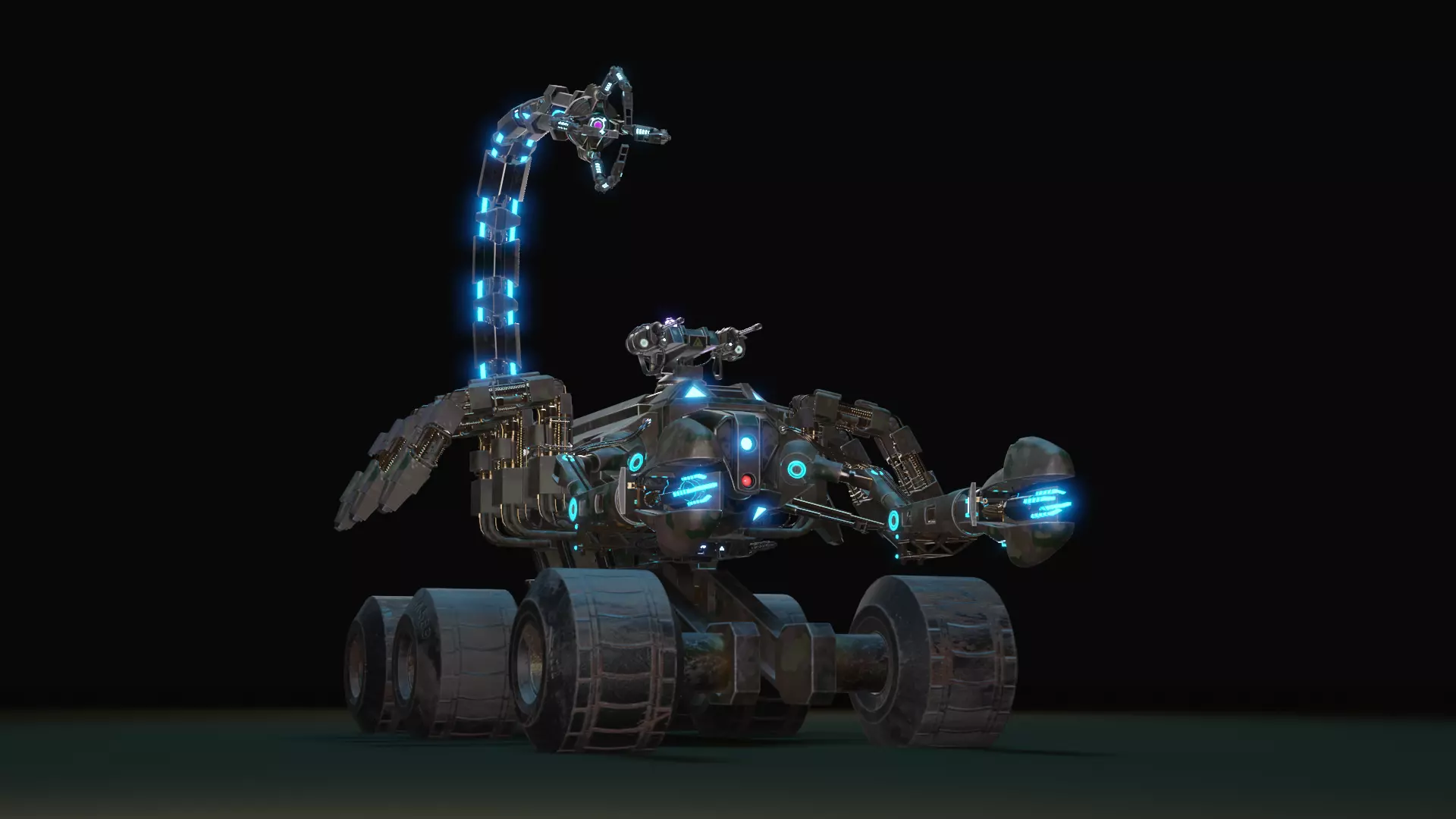 Skorpion tank 3D model Low-poly 3D model_0