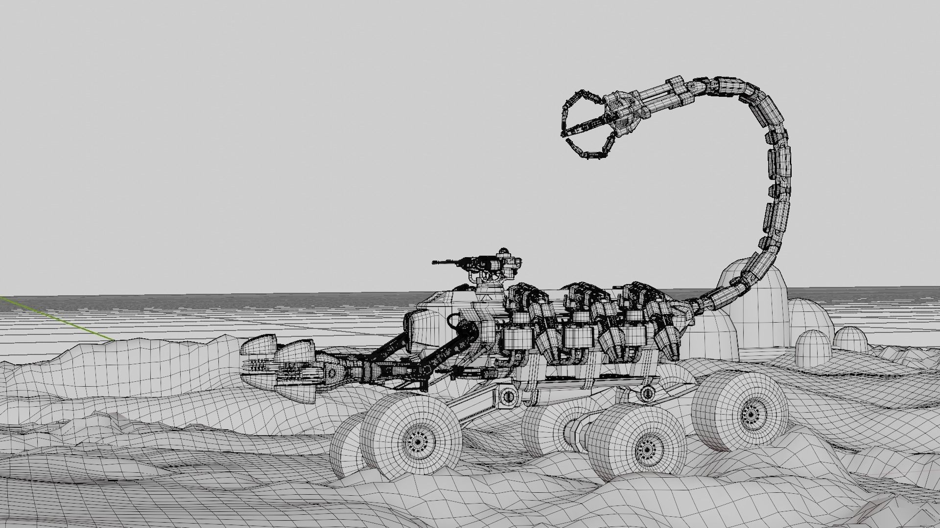 Skorpion tank 3D model Low-poly 3D model_10