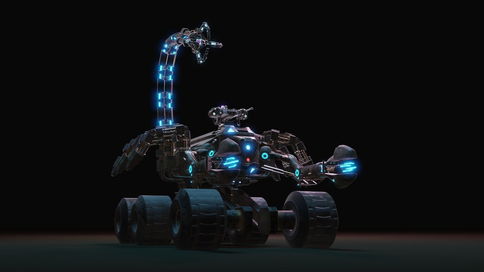 Skorpion tank 3D model Low-poly 3D model_3