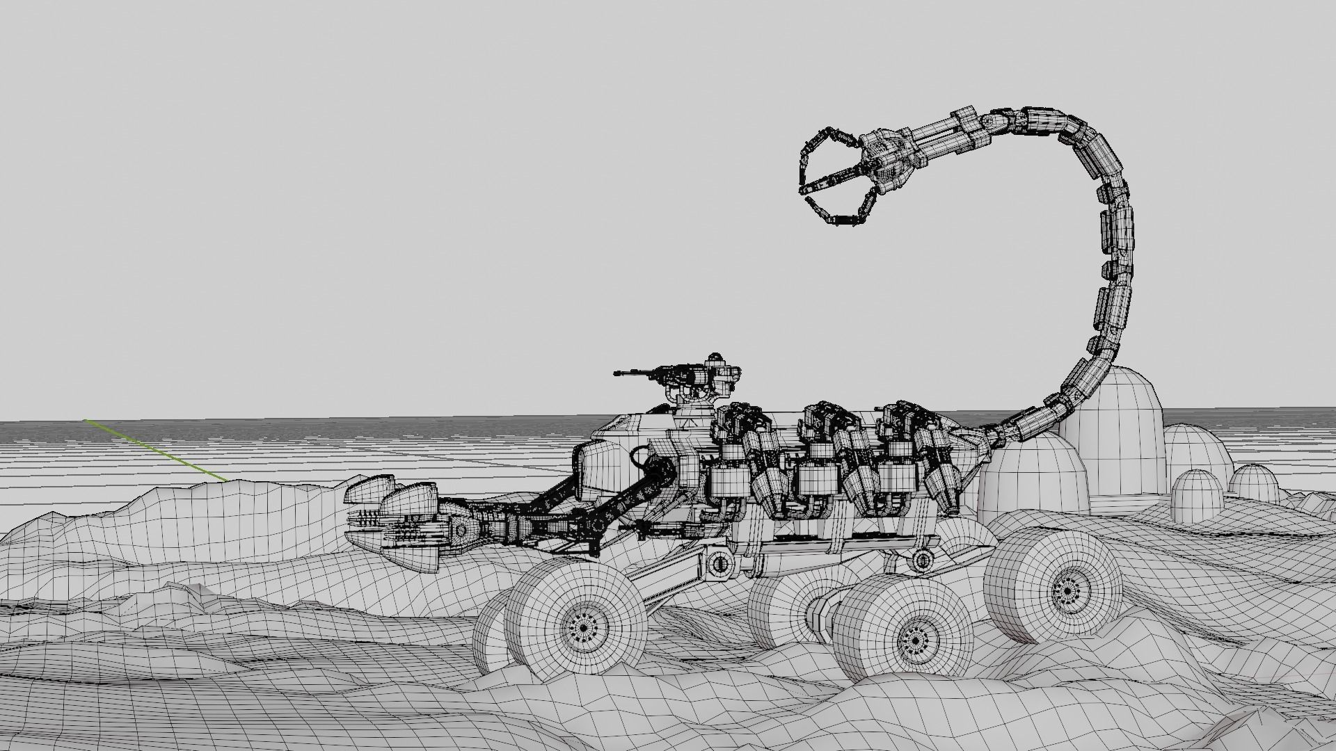 Skorpion tank 3D model Low-poly 3D model_12