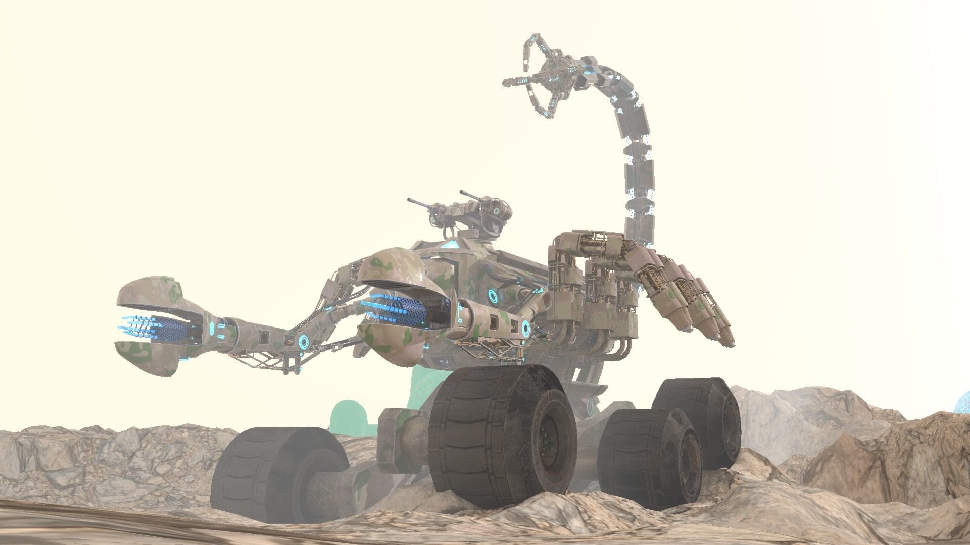 Skorpion tank 3D model Low-poly 3D model_7