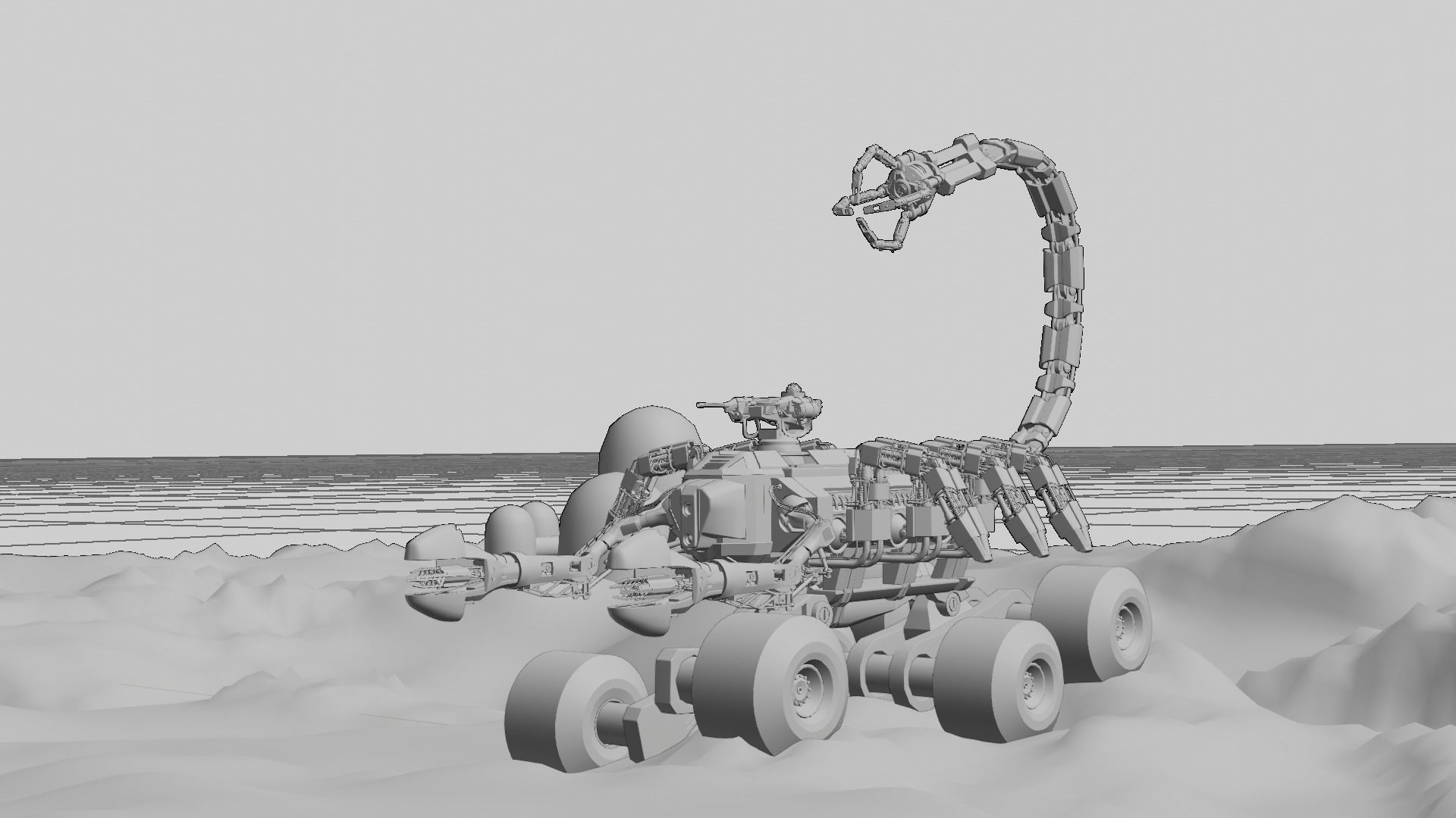 Skorpion tank 3D model Low-poly 3D model_29