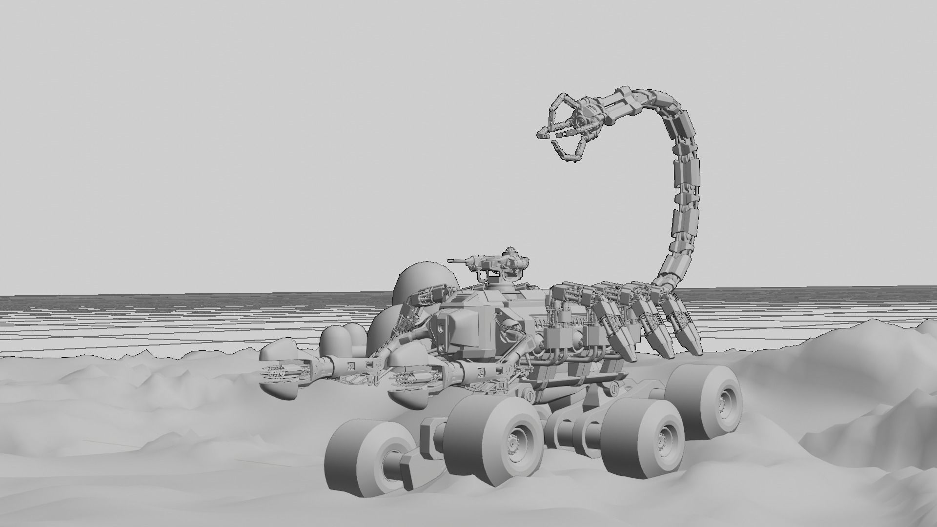 Skorpion tank 3D model Low-poly 3D model_21