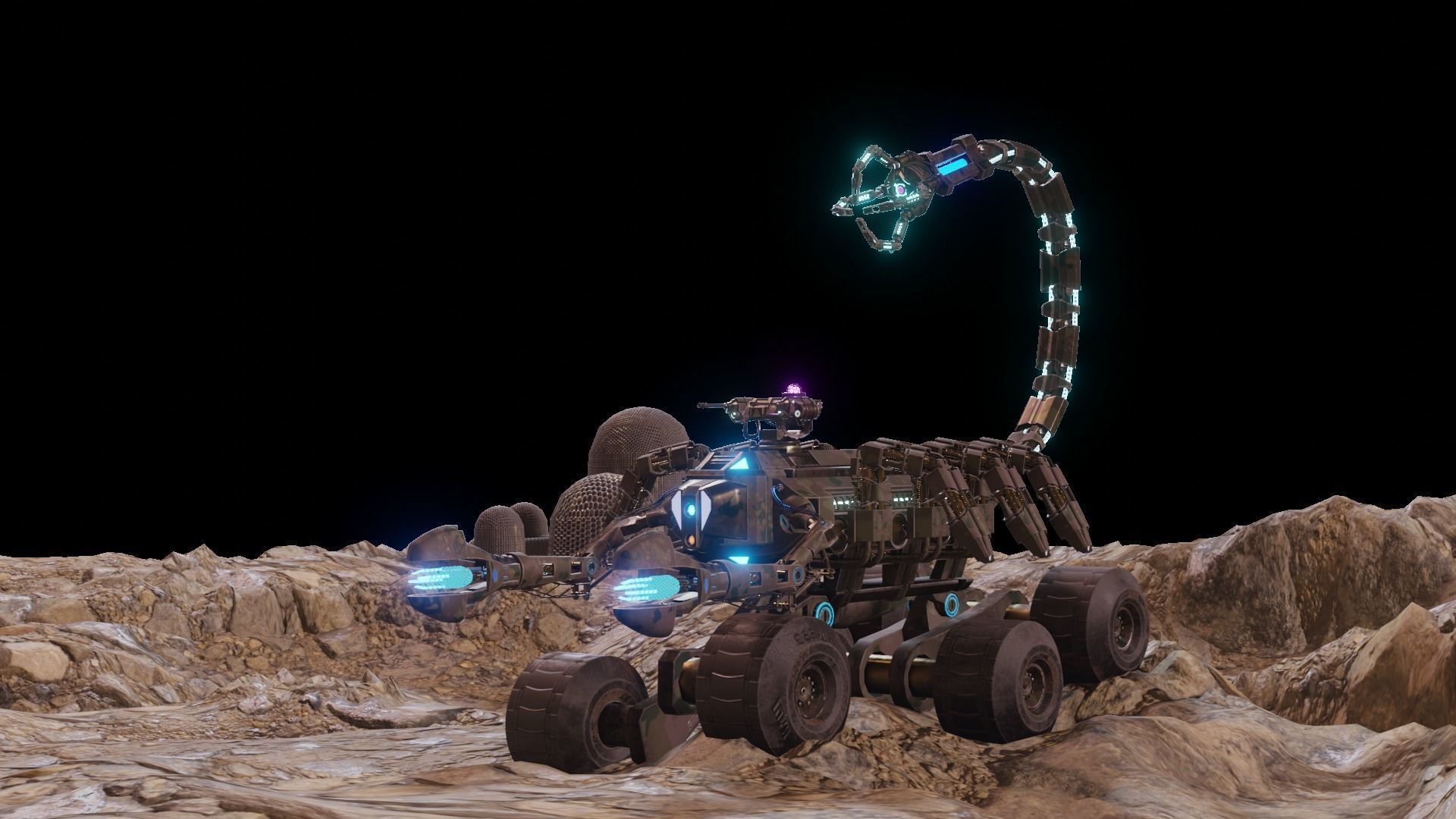 Skorpion tank 3D model Low-poly 3D model_20