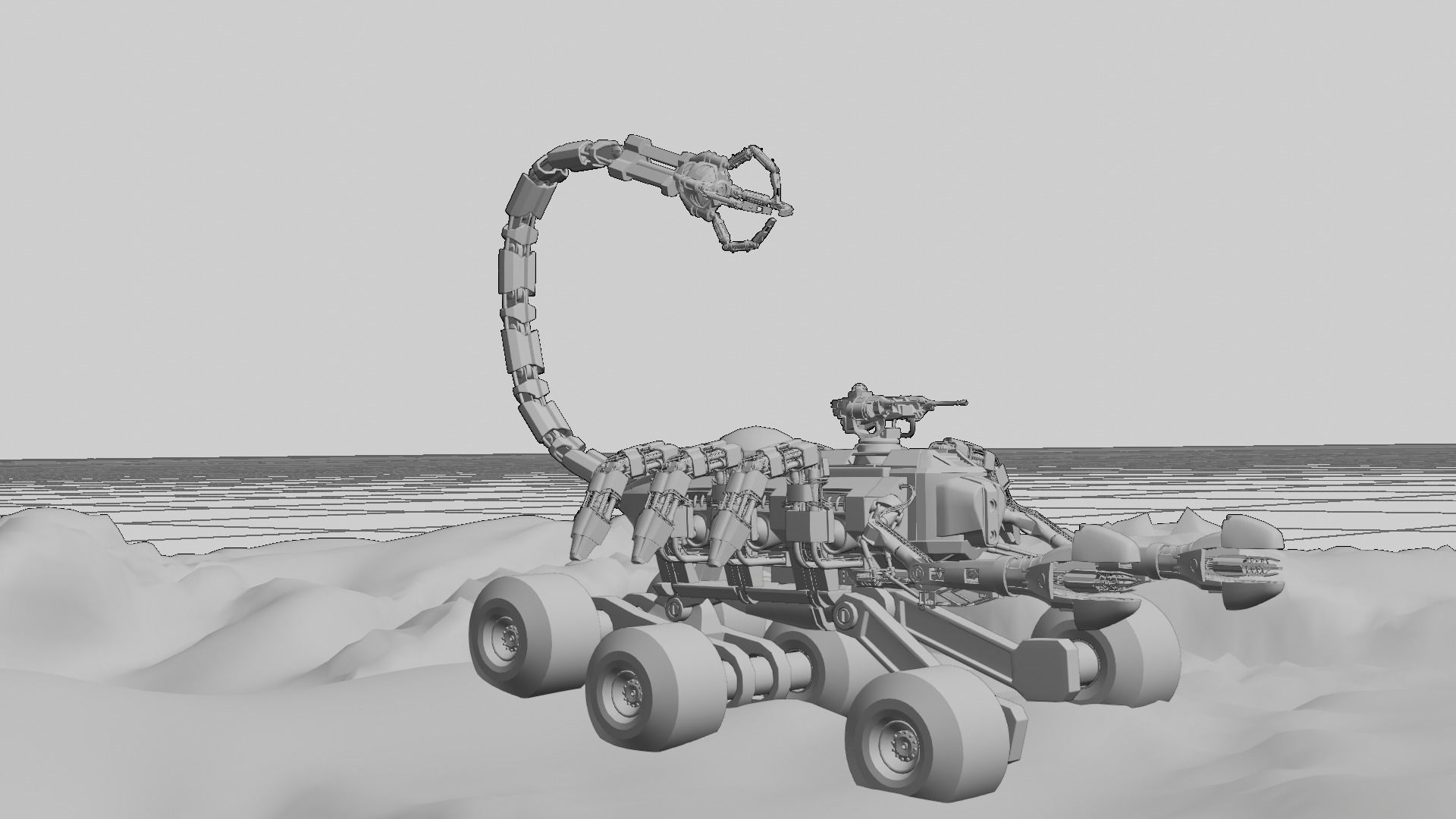 Skorpion tank 3D model Low-poly 3D model_25