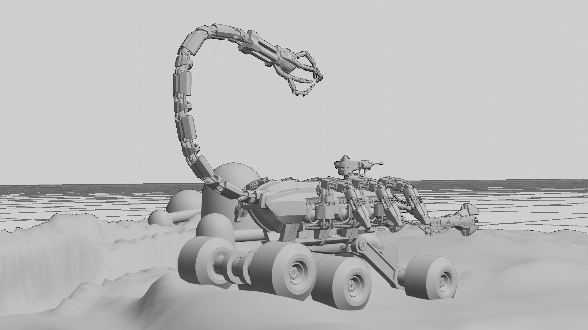 Skorpion tank 3D model Low-poly 3D model_24