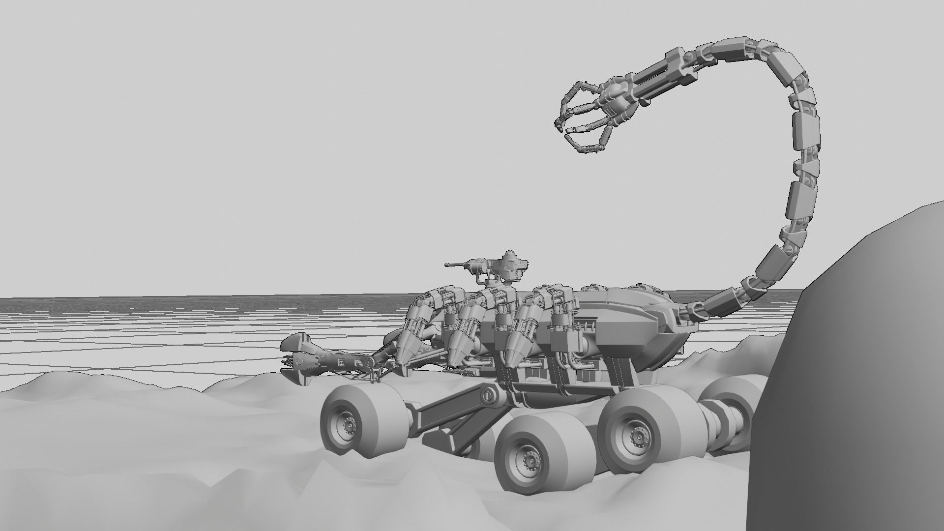 Skorpion tank 3D model Low-poly 3D model_23