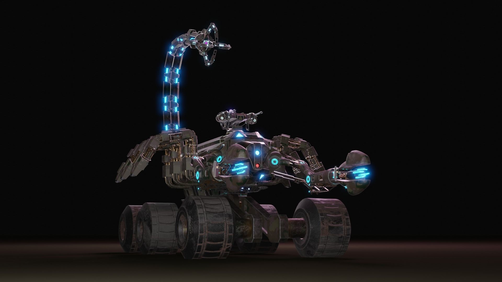 Skorpion tank 3D model Low-poly 3D model_2