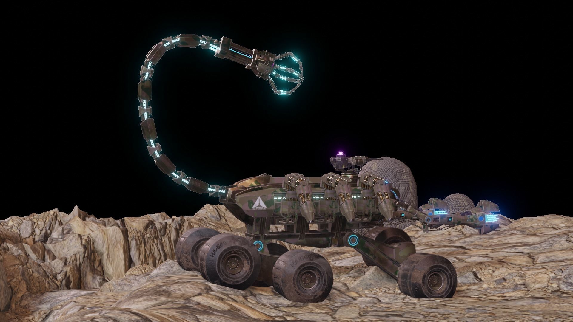 Skorpion tank 3D model Low-poly 3D model_16