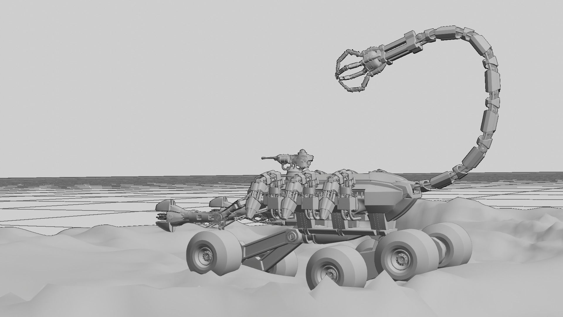 Skorpion tank 3D model Low-poly 3D model_22