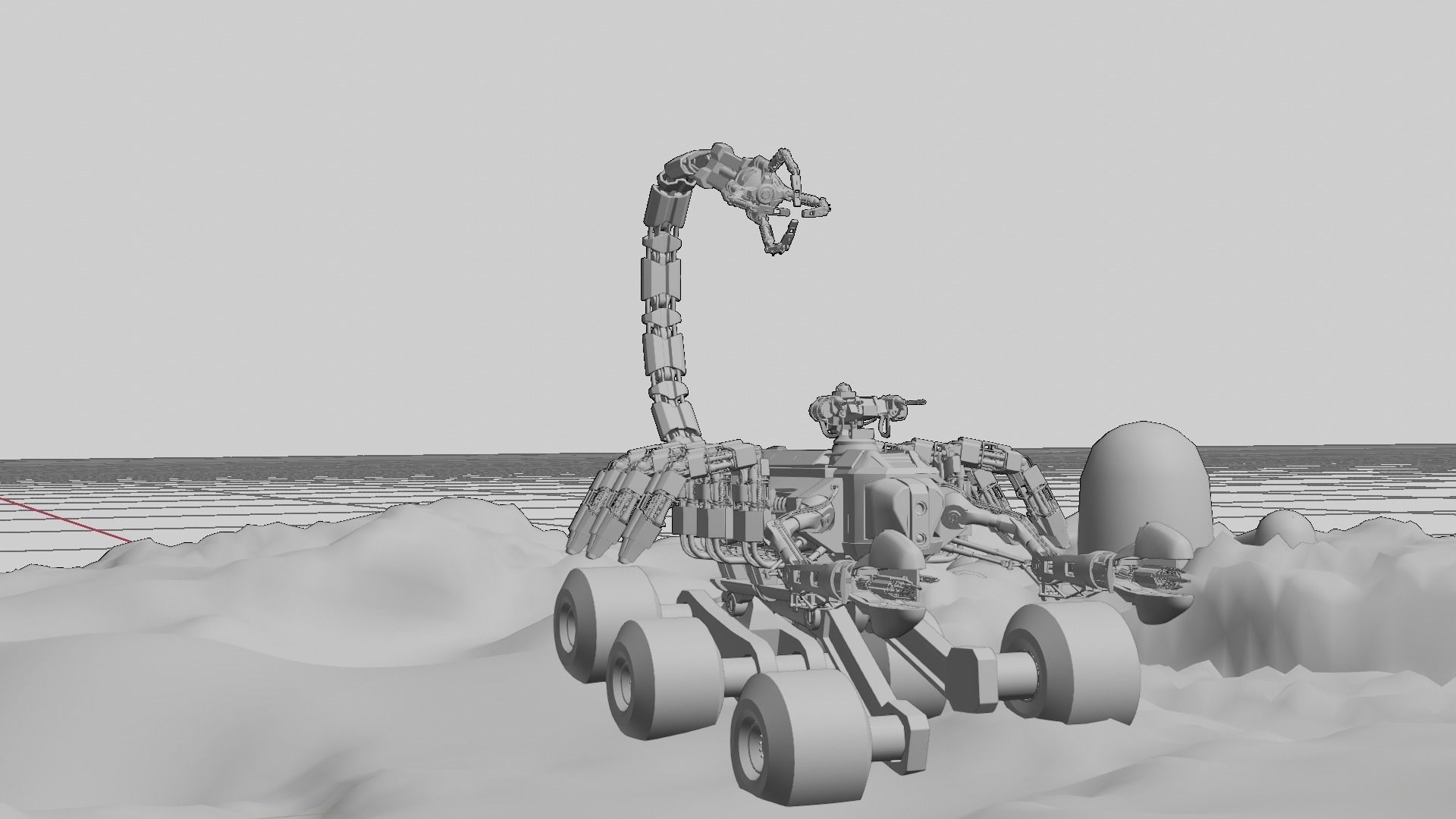 Skorpion tank 3D model Low-poly 3D model_26