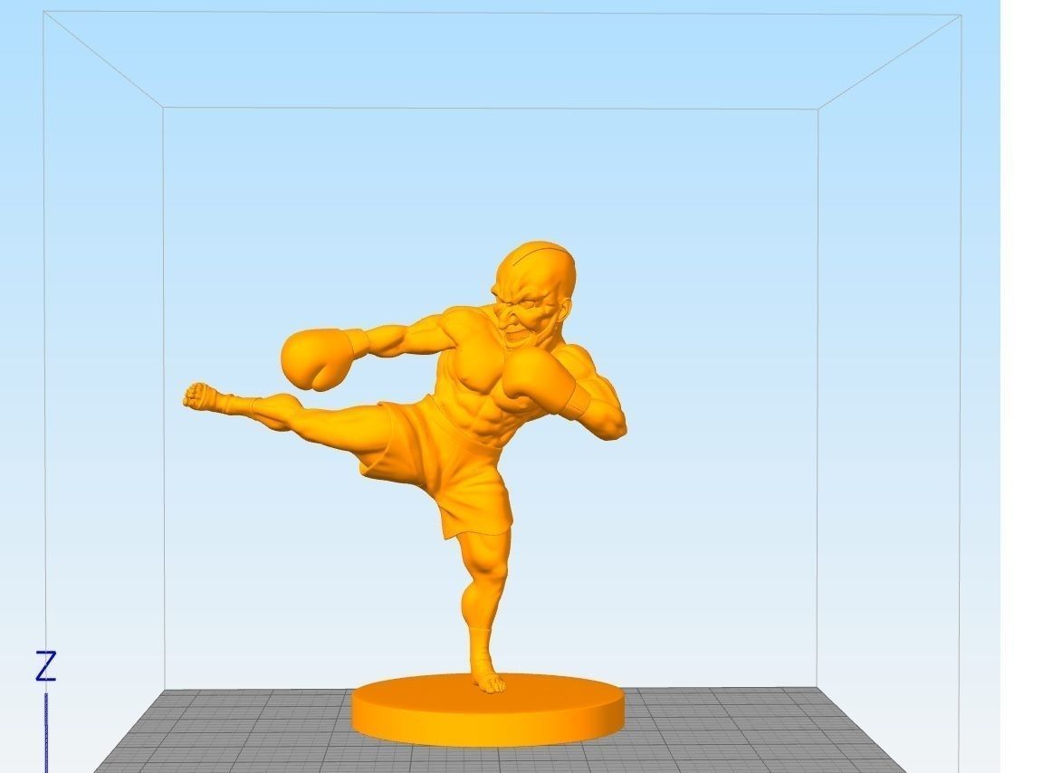 UFC fighter 3D print model_2