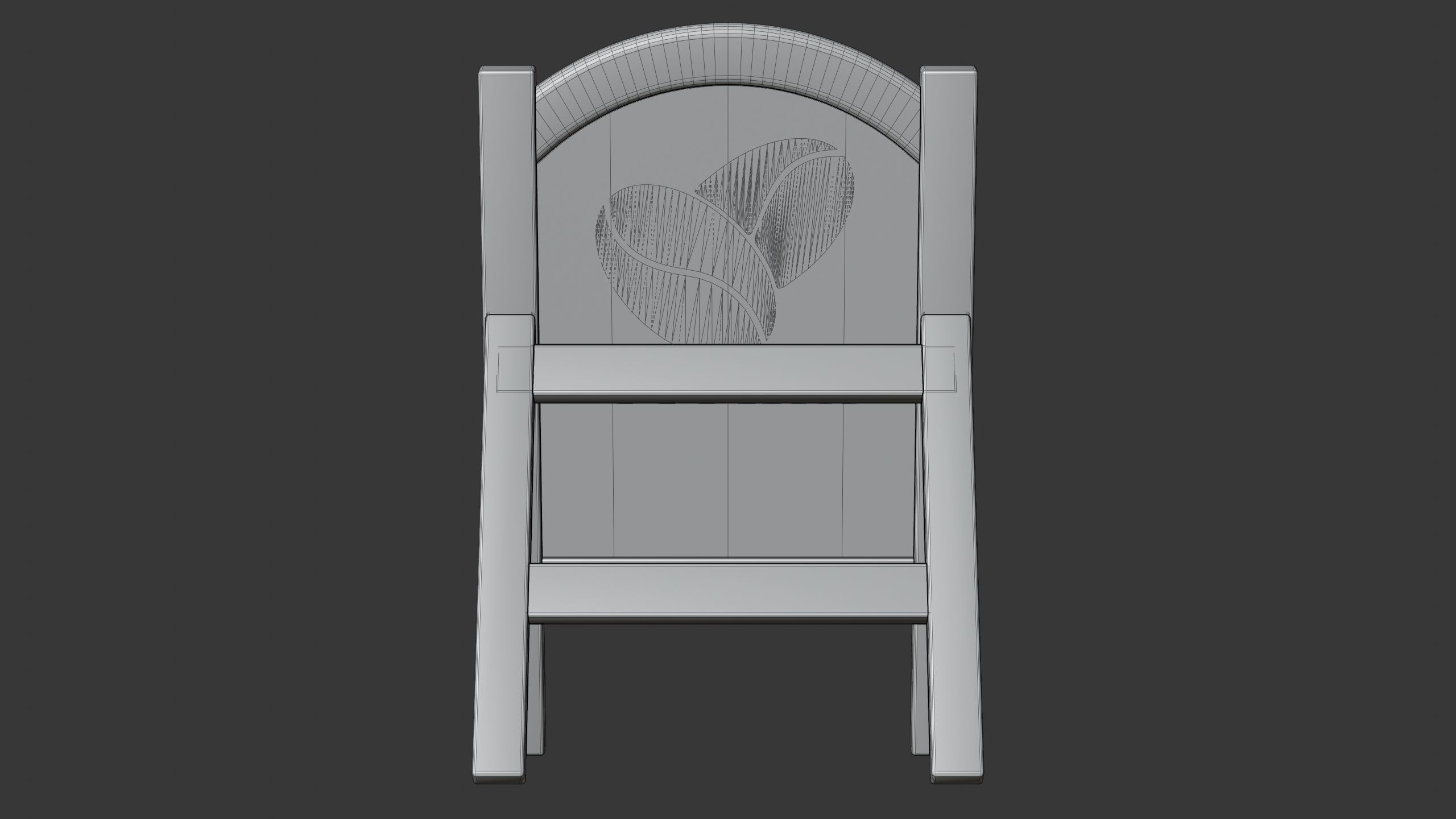 Coffee Shop Wooden Signboard Stand 3D model_10