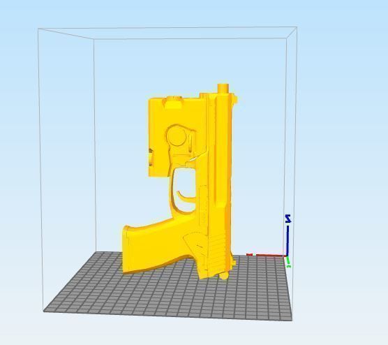 metal gear gun hk mk23 3D print model_2