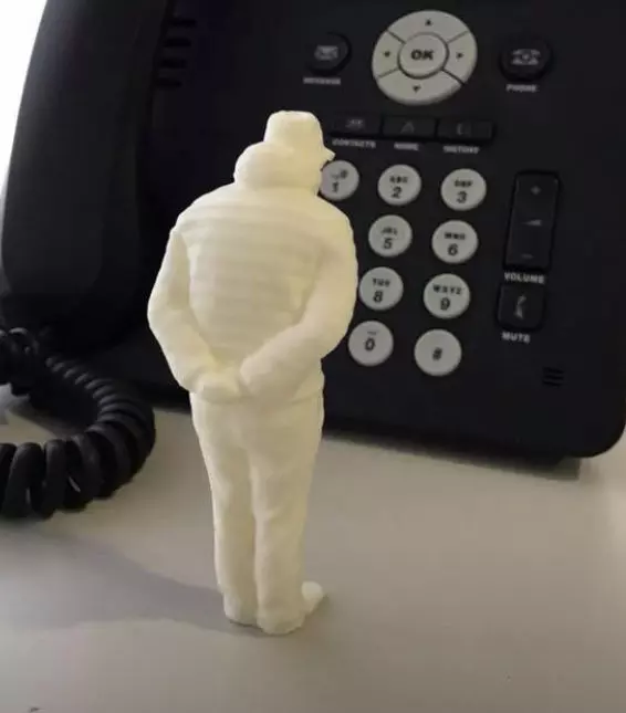 old man watching the construction sites UMARELL 3D print model_0