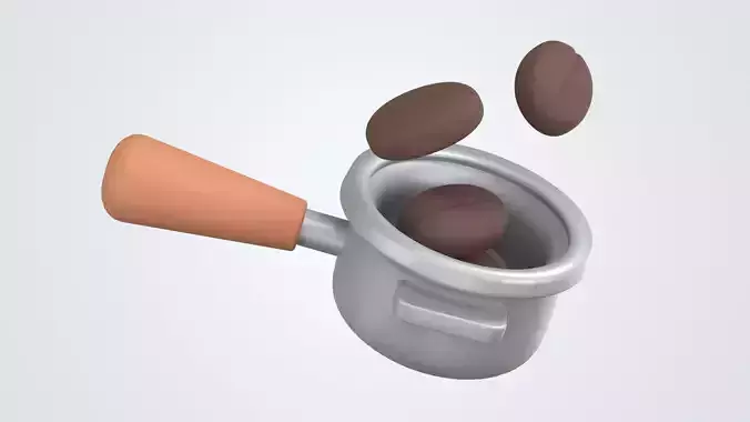 Coffee Portafilter and Coffee Beans