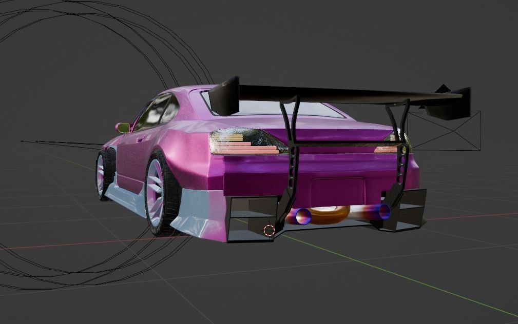 Nissan silvia s15 tuning  3D model_3