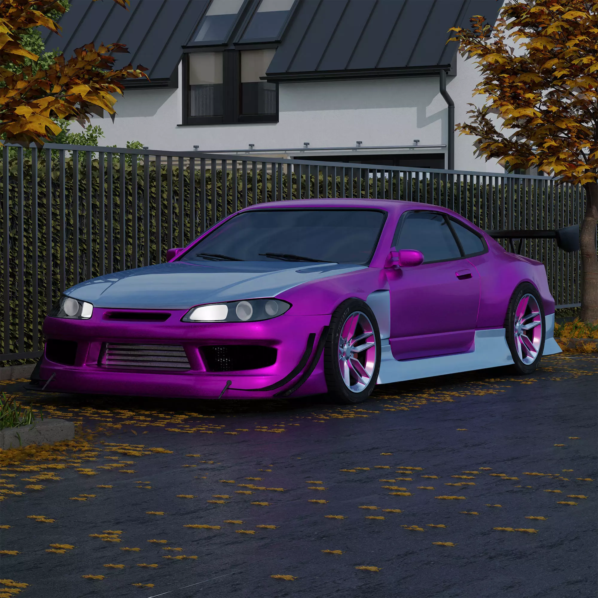 Nissan silvia s15 tuning  3D model_0