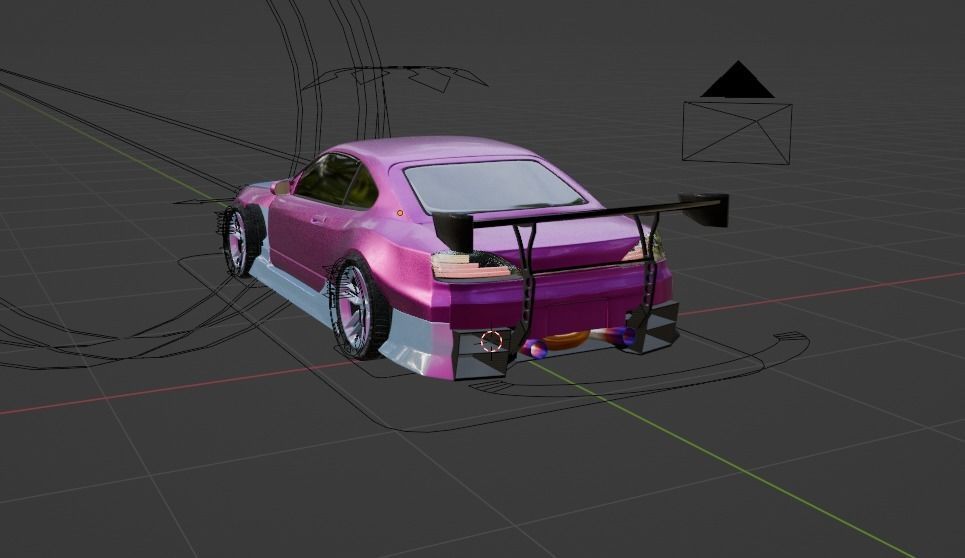 Nissan silvia s15 tuning  3D model_4