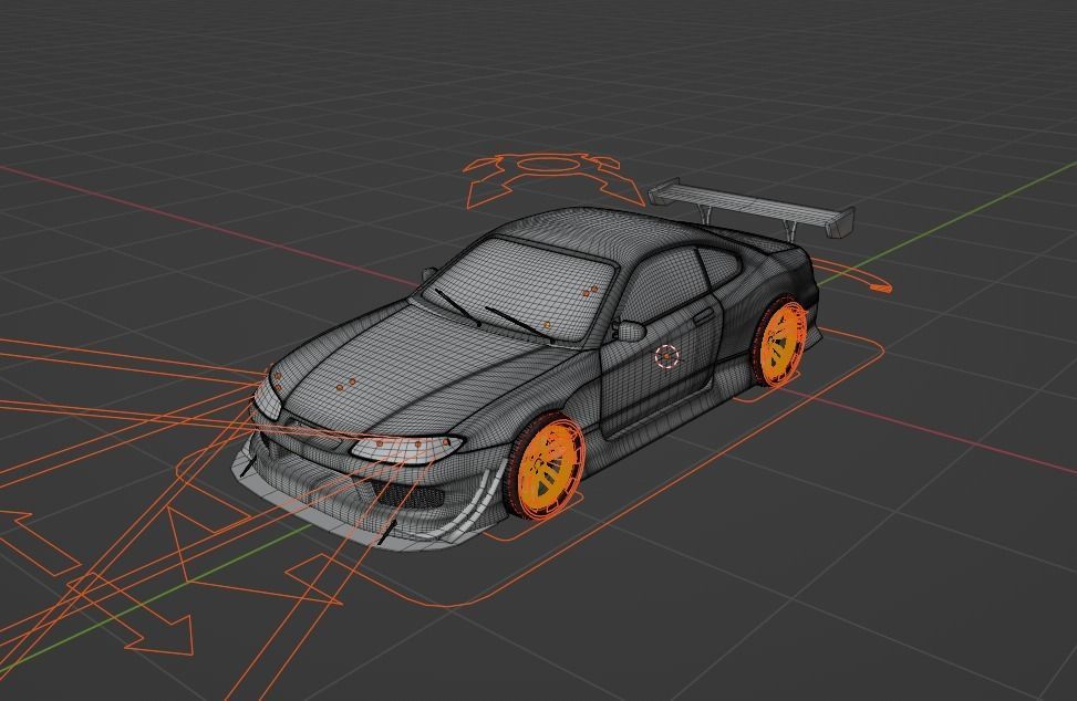 Nissan silvia s15 tuning  3D model_2