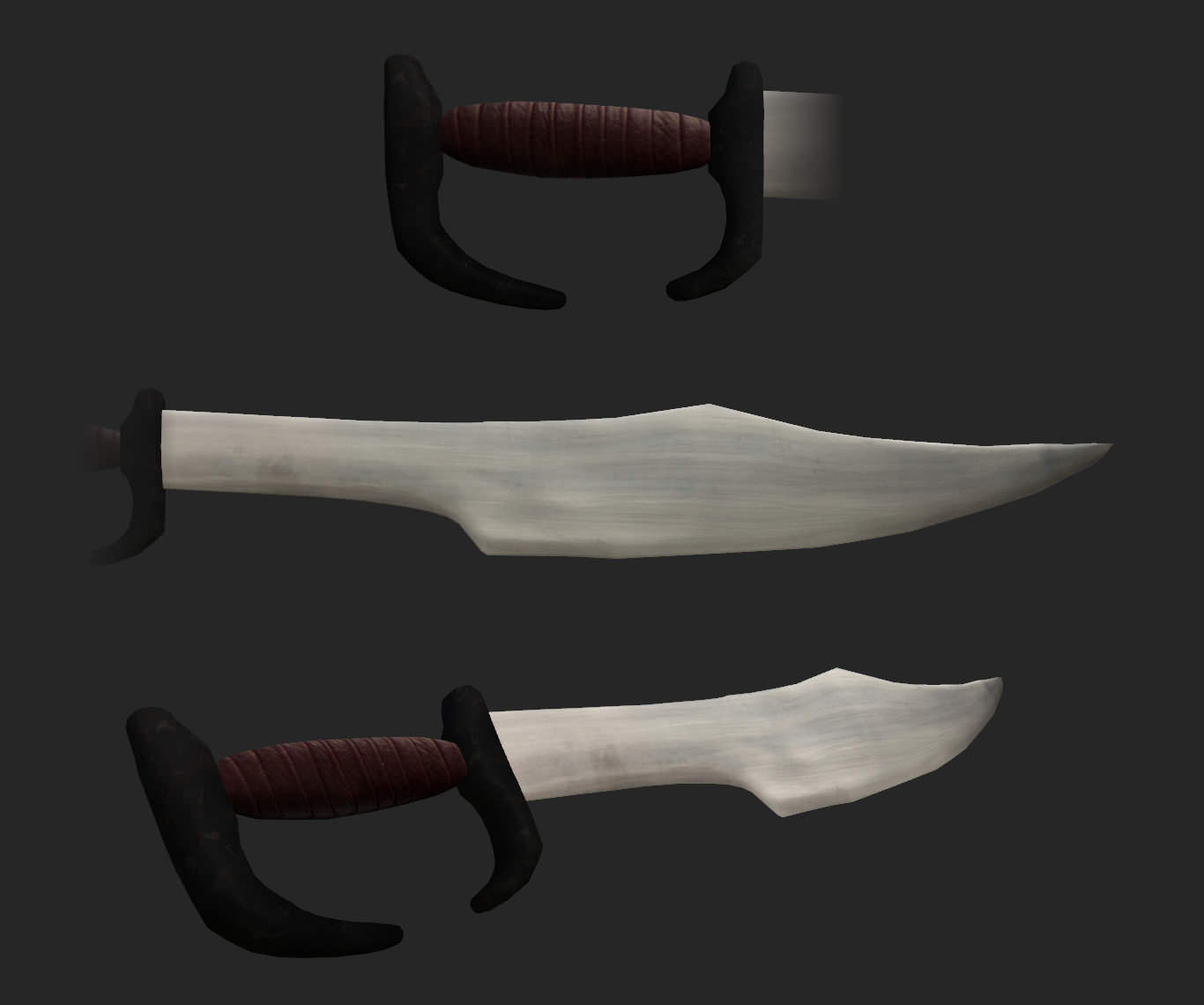 Spartan Sword - Game Ready Low-poly 3D model_2