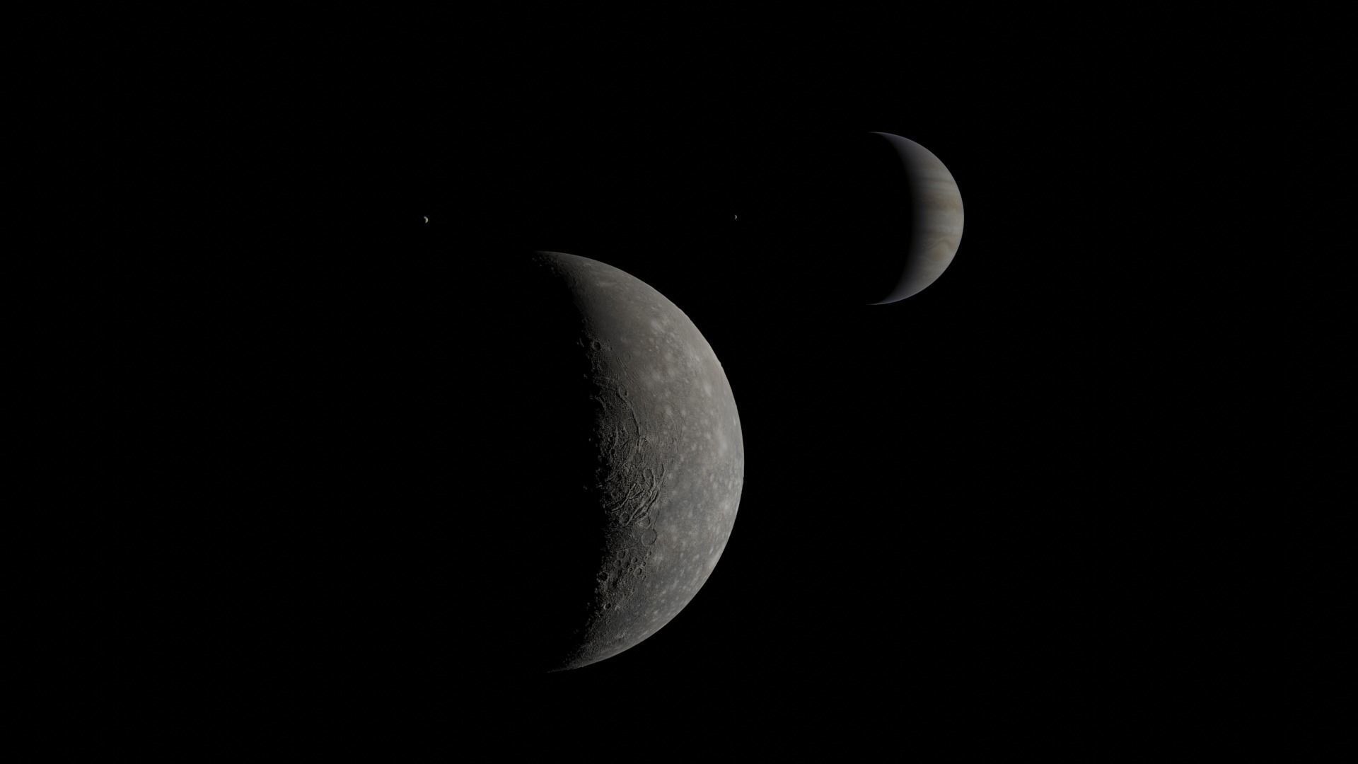 Jupiter 16k Low-poly 3D model_2