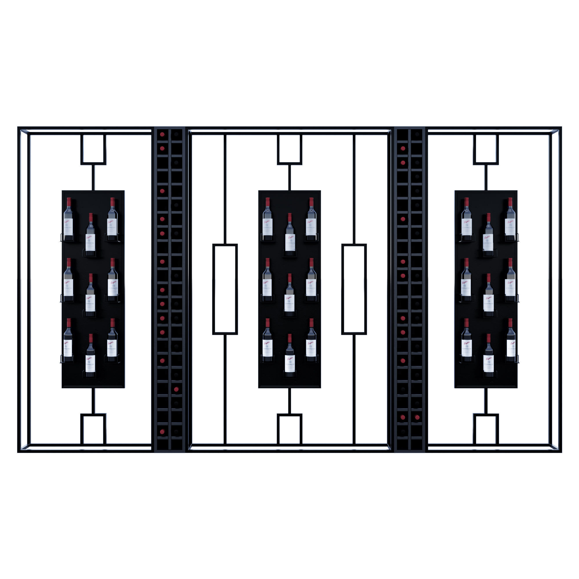 Wine Shelf 4 3D model_1