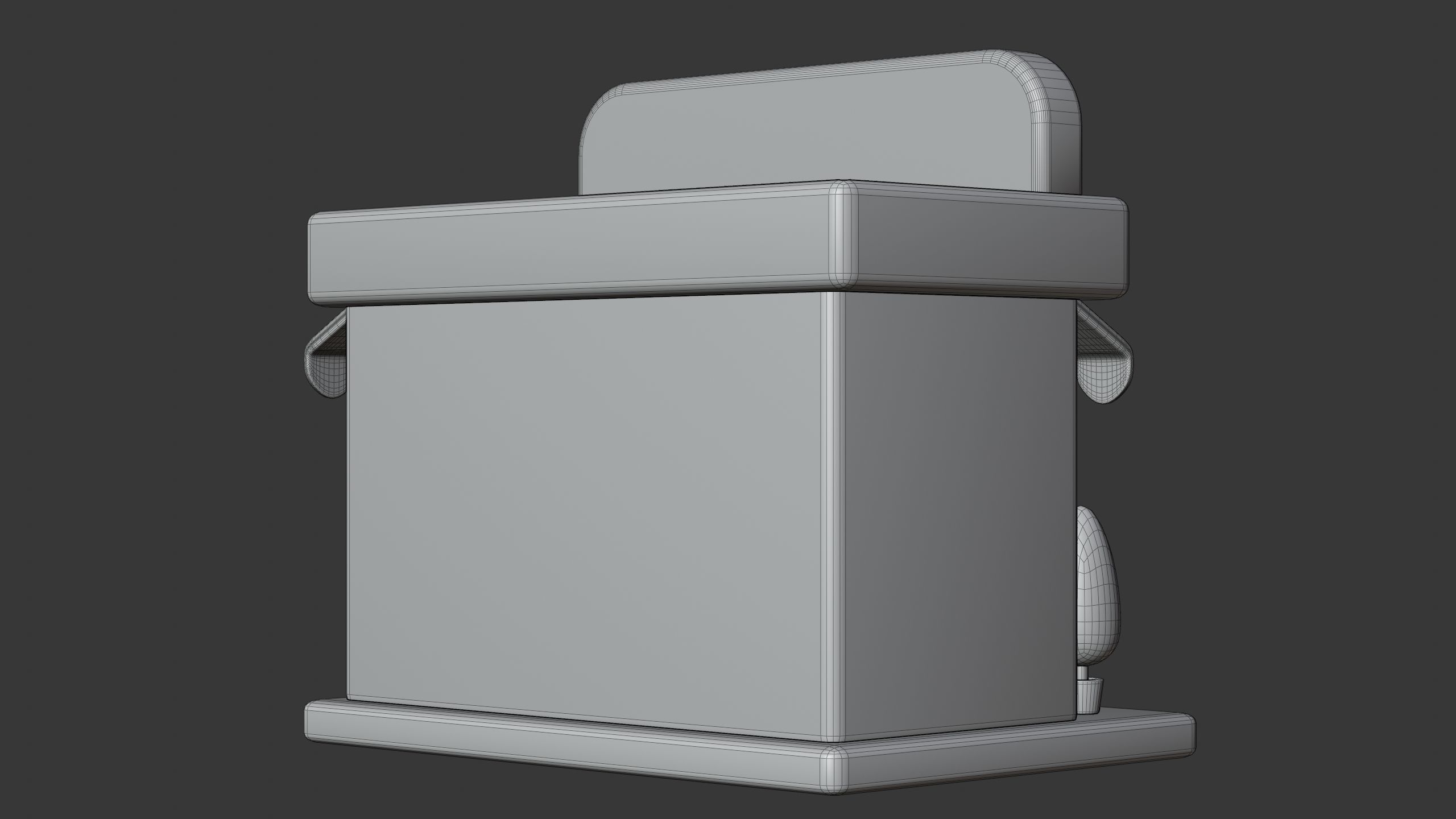 Coffee Shop Building 3D Icon 3D model_12