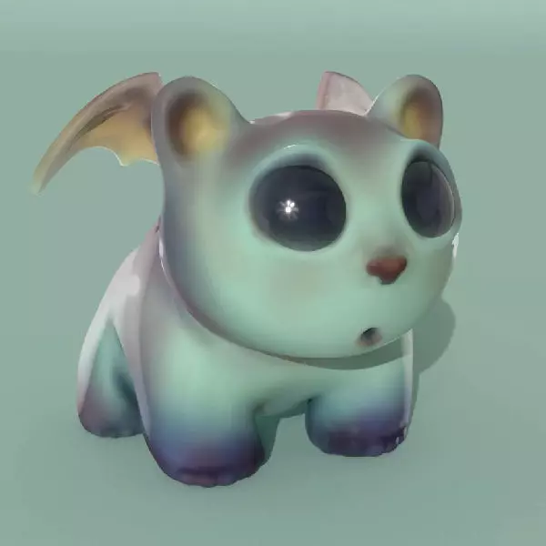 Cartoon cat design 3D print model