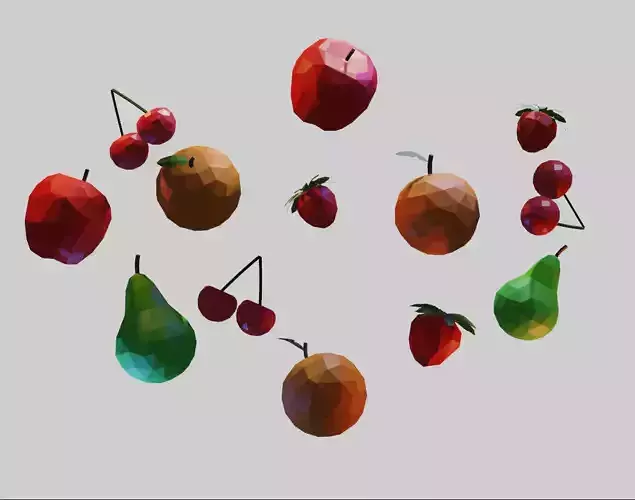 Fruit Pack Collection Low-poly 3D model Low-poly 3D model Fruit Pack Collection Low-poly 3D model Low-poly 3D model