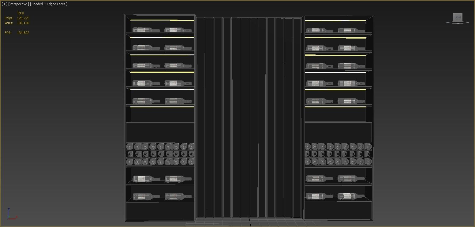 Wine Shelf 8 3D model_3