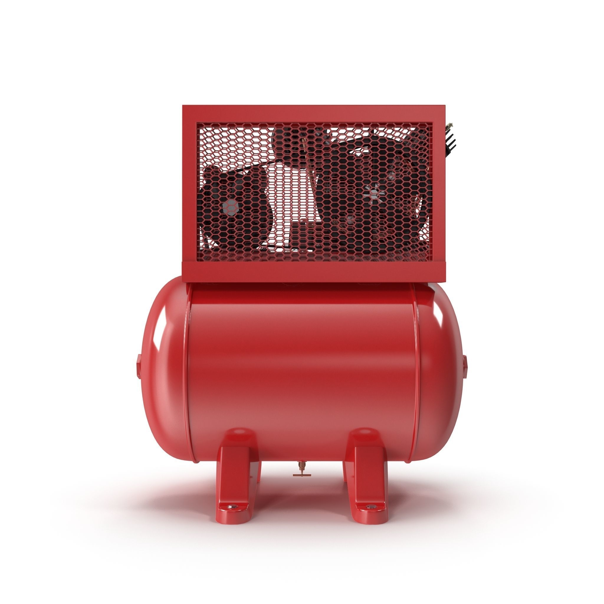 SO Air Compressor Stationary 40 gallon Single Phase Low-poly 3D model_5