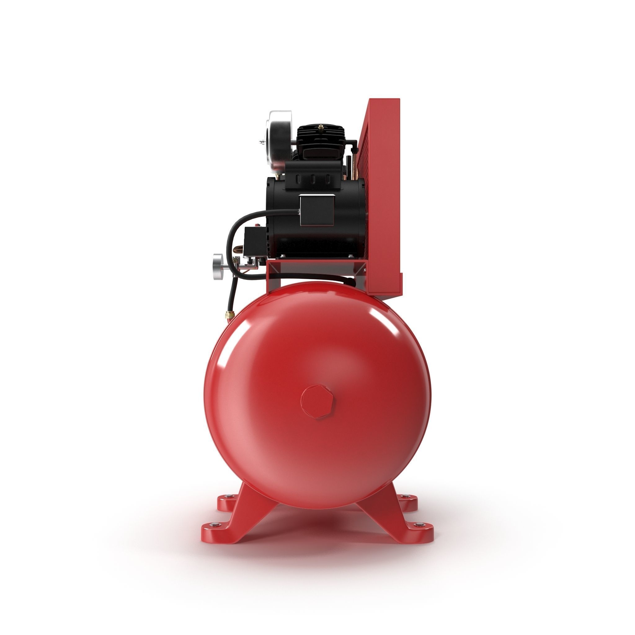 SO Air Compressor Stationary 40 gallon Single Phase Low-poly 3D model_4