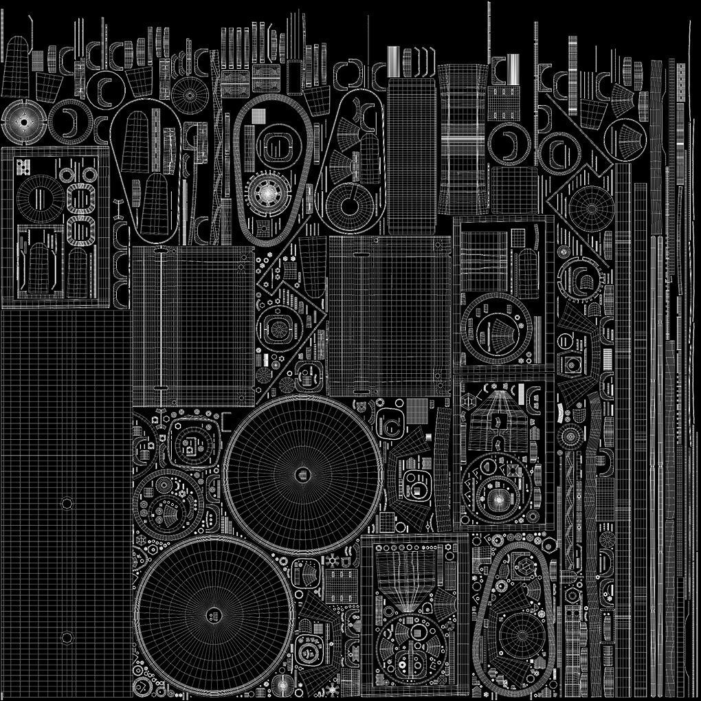 SO Air Compressor Stationary 40 gallon Single Phase Low-poly 3D model_25