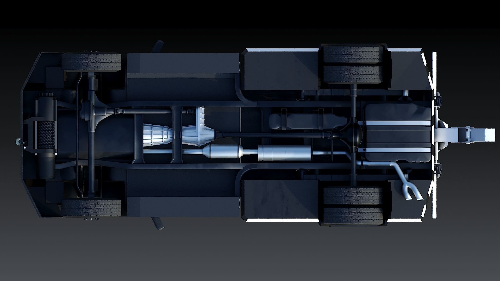 Tow truck NYPD Low-poly 3D model_19
