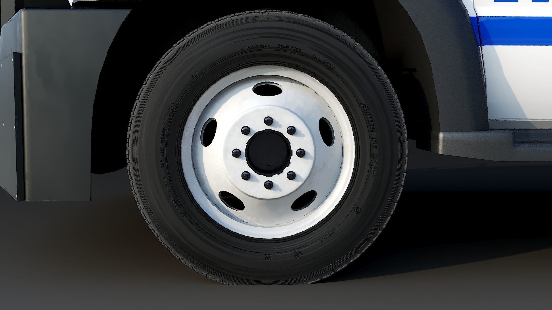 Tow truck NYPD Low-poly 3D model_31