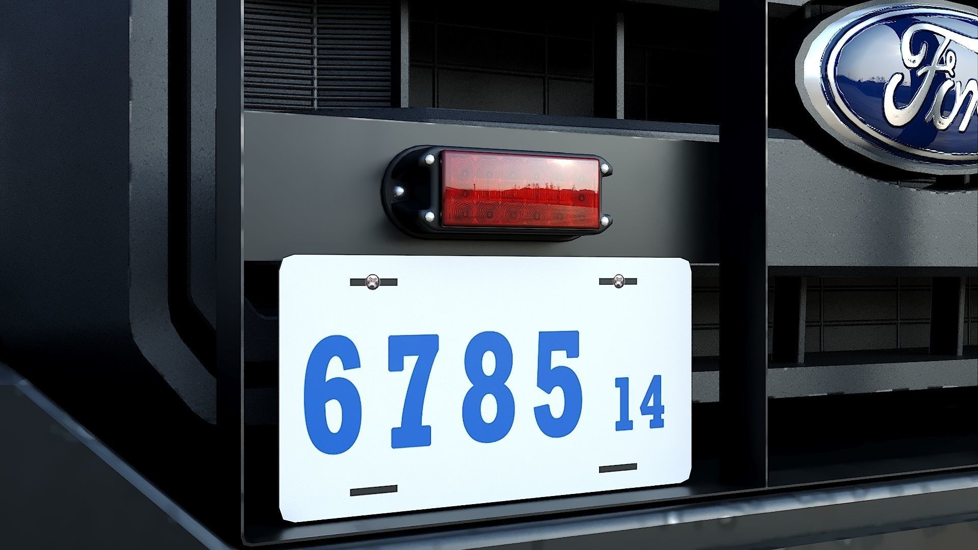 Tow truck NYPD Low-poly 3D model_22