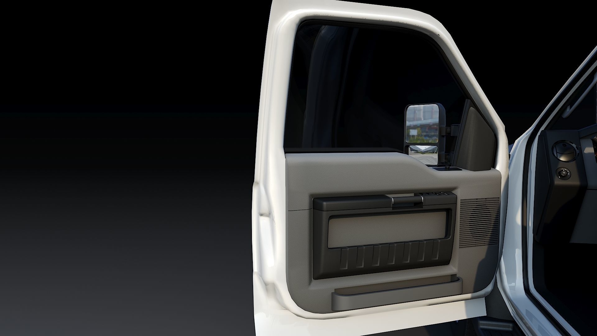 Tow truck NYPD Low-poly 3D model_12