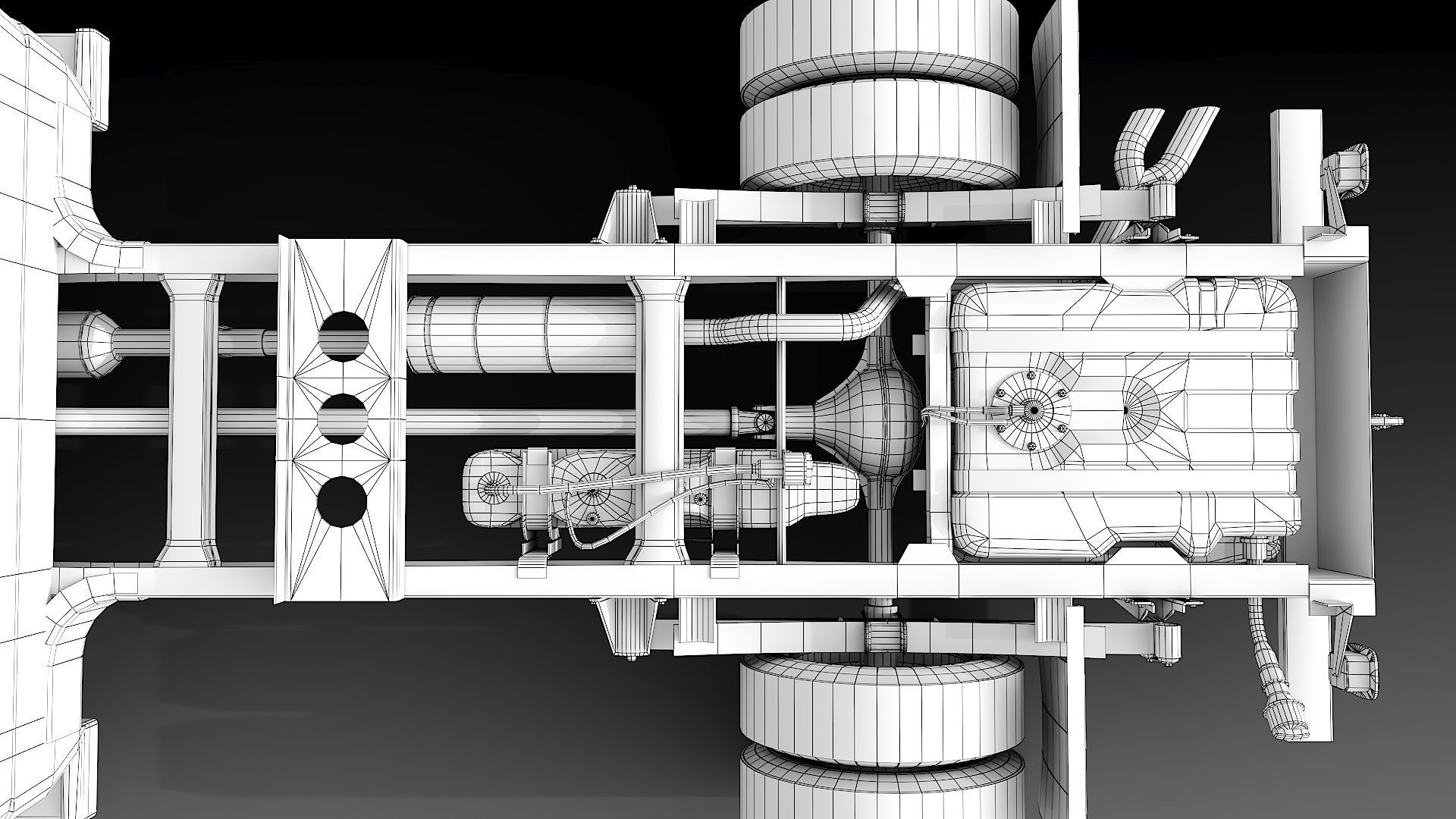 Tow truck NYPD Low-poly 3D model_42