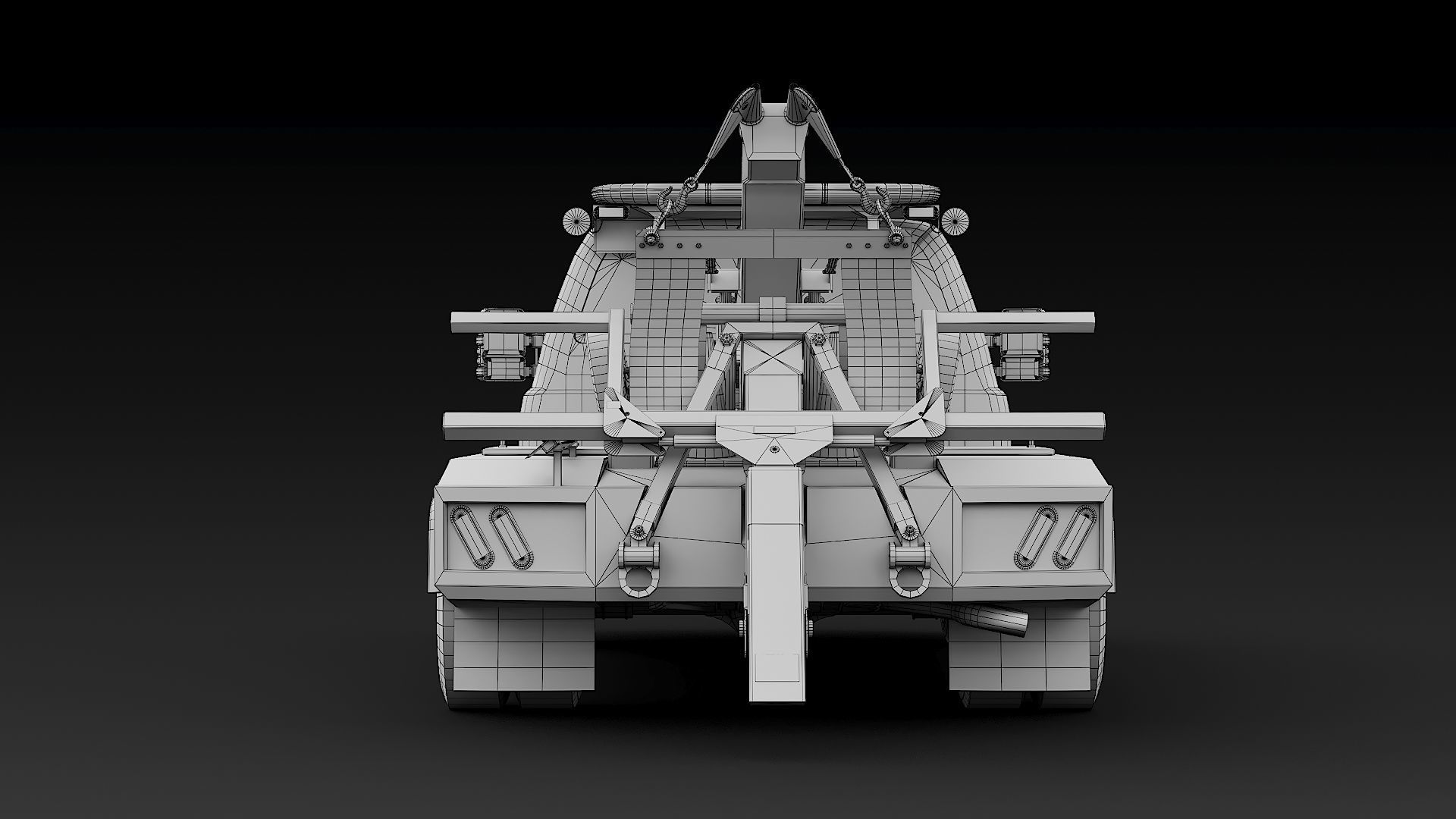 Tow truck NYPD Low-poly 3D model_46