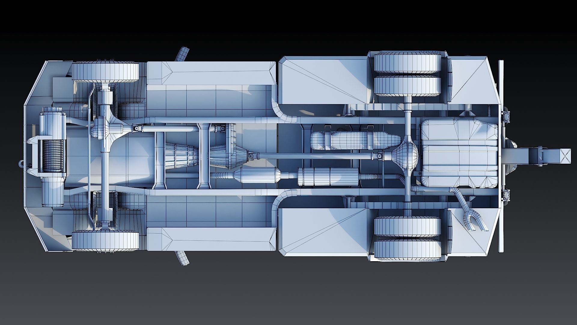 Tow truck NYPD Low-poly 3D model_52