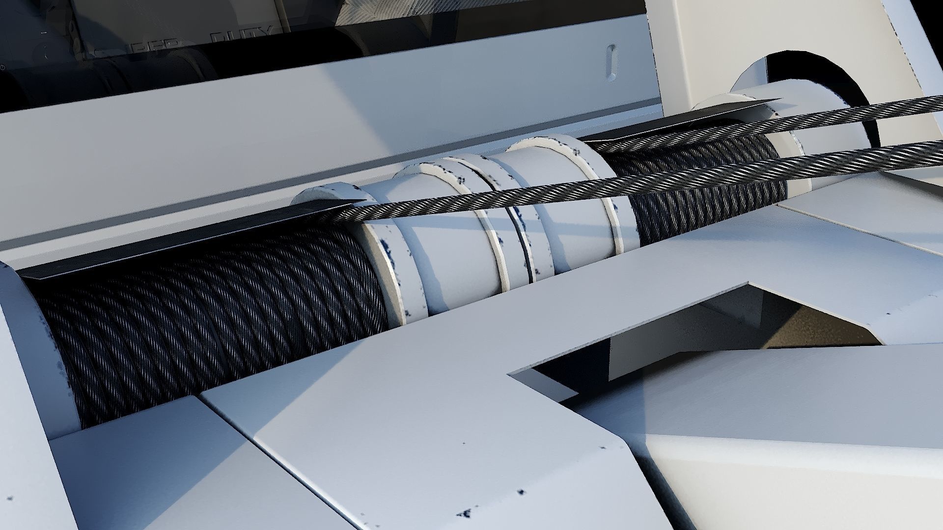 Tow truck NYPD Low-poly 3D model_26