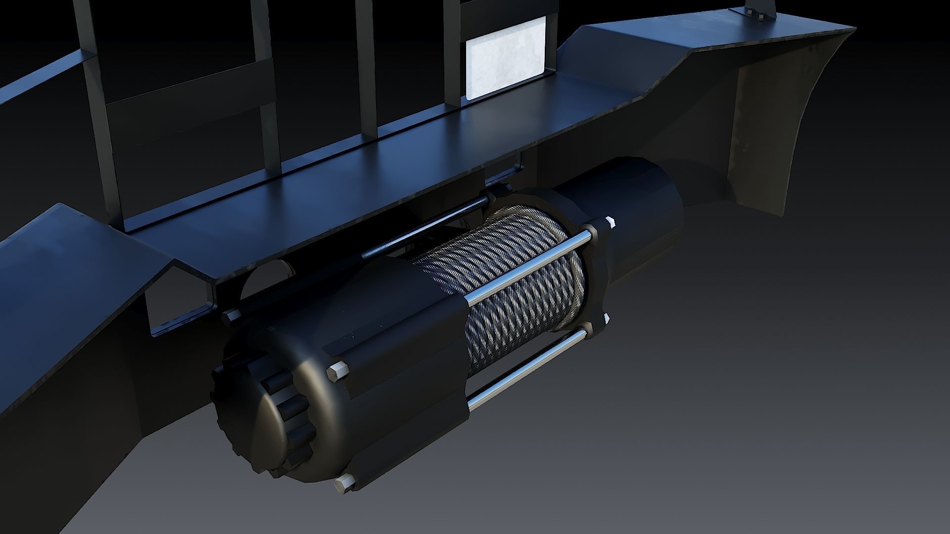 Tow truck NYPD Low-poly 3D model_30