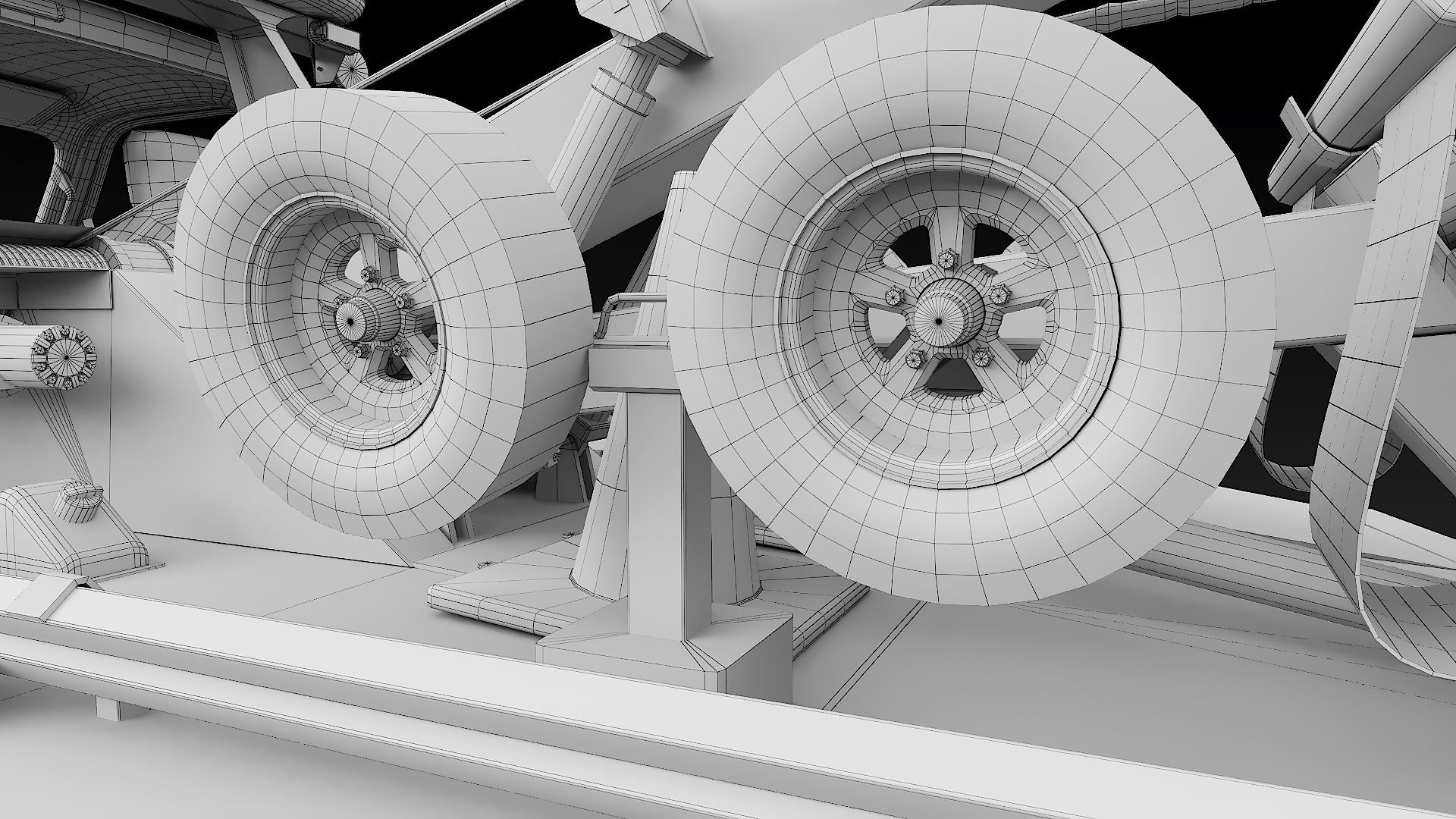 Tow truck NYPD Low-poly 3D model_50