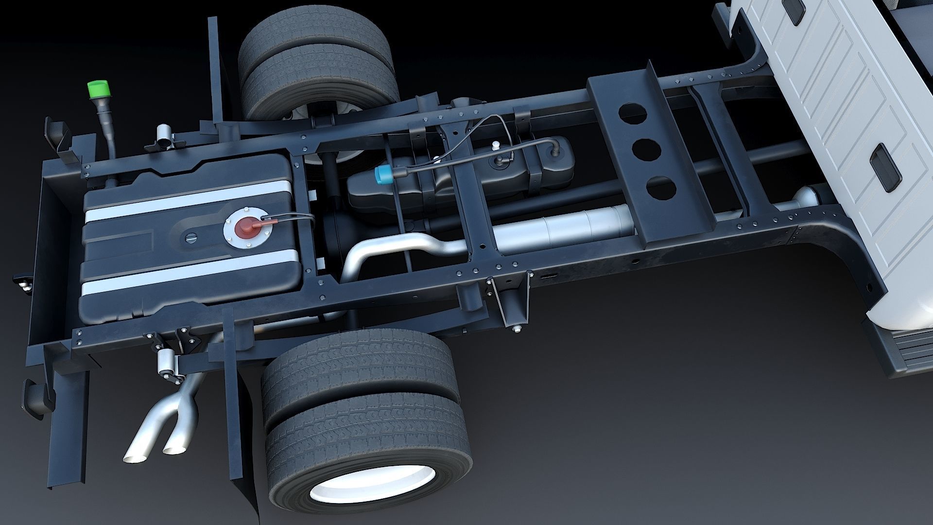 Tow truck NYPD Low-poly 3D model_21