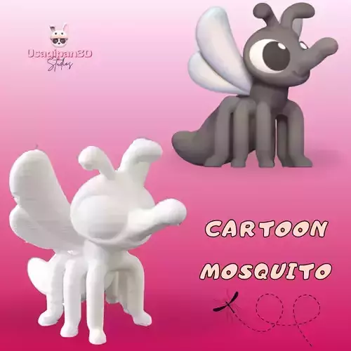 Cartoon Mosquito 3D print model