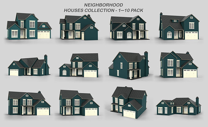 British House Design Collection 1-10 Pack T3 
