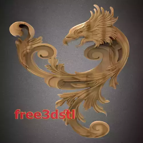 Eagle 3D STL Model for CNC Router   Free 3D print model