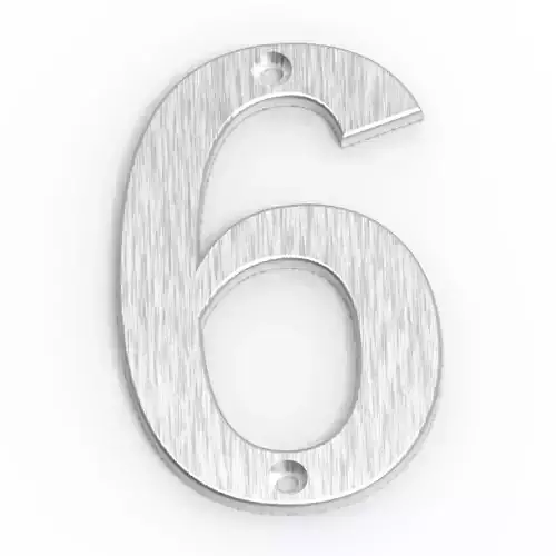 Number 6 3D print model