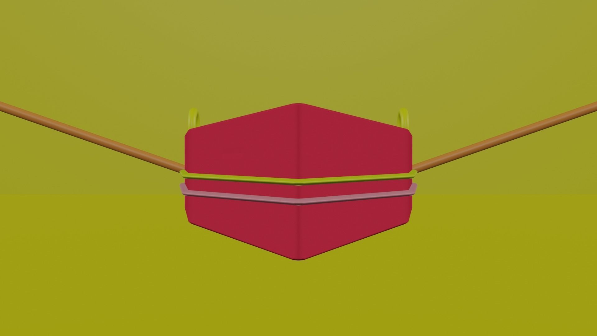 cartoon boat 3D model_4